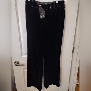 Black Ann Taylor Velour Dress Pants size 6